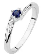Bonore - White Gold 585 - Sapphire 0,15 ct ring