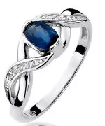Bonore - White Gold 585 - Sapphire 0,7 ct ring