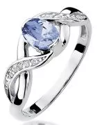 Bonore - White Gold 585 - Tanzanite 0,4 ct ring