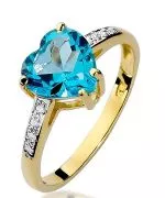 Bonore - Gold 585 - Topaz 1,2 ct ring