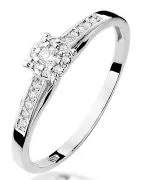 Bonore - White Gold 585 - Diamond 0,04 ct ring