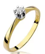 Bonore - Gold 585 - Diamond 0,1 ct ring