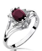 Bonore - White Gold 585 - Ruby 1 ct ring