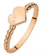 Bonore - Rose Gold 585 - Diamond 0,01 ct ring