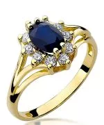 Bonore - Gold 585 - Sapphire 0,9 ct ring