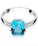 Bonore - White Gold 585 - Topaz 2,4 ct ring