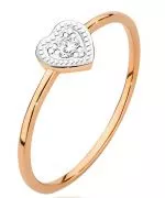 Bonore - Rose Gold 585 - Diamond 0,02 ct ring