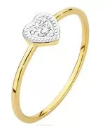Bonore - Gold 585 - Diamond 0,02 ct ring