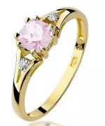 Bonore - Gold 585 - Pink Topaz 0,7 ct ring