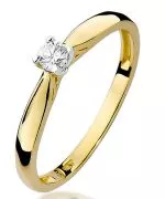 Bonore - Gold 585 - Diamond 0,1 ct ring