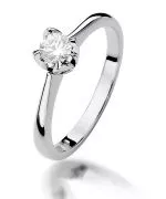 Bonore - White Gold 585 - Diamond 0,3 ct ring