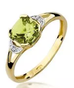Bonore - Gold 585 - Olivine 1 ct ring