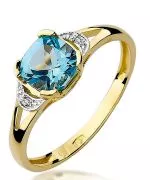 Bonore - Gold 585 - Topaz 1,1 ct ring