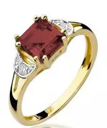 Bonore - Gold 585 - Garnet 1,3 ct ring