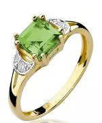 Bonore - Gold 585 - Olivine 1,1 ct ring
