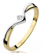 Bonore - Gold 585 - Diamond 0,04 ct ring