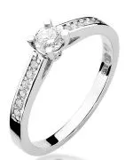 Bonore - White Gold 585 - Diamond 0,3 ct ring