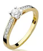 Bonore - Gold 585 - Diamond 0,3 ct ring