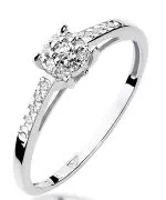 Bonore - White Gold 585 - Diamond 0,04 ct ring