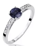 Bonore - White Gold 585 - Sapphire 0,5 ct ring