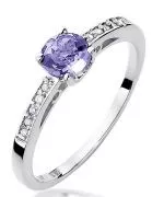 Bonore - White Gold 585 - Tanzanite 0,5 ct ring