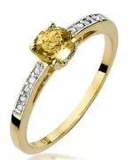 Bonore - Gold 585 - Citrine 0,5 ct ring