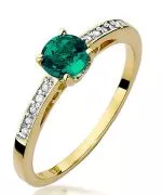 Bonore - Gold 585 - Emerald 0,5 ct ring