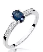 Bonore - White Gold 585 - Sapphire 0,7 ct ring