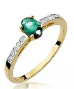 Bonore - Gold 585 - Emerald 0,4 ct ring
