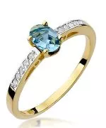 Bonore - Gold 585 - Topaz 0,5 ct ring