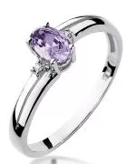 Bonore - White Gold 585 - Tanzanite 0,4 ct ring