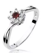 Bonore - White Gold 585 - Ruby 0,15 ct ring
