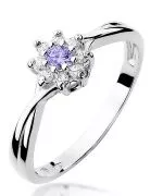 Bonore - White Gold 585 - Tanzanite 0,1 ct ring