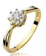 Bonore - Gold 585 - Diamond 0,1 ct ring