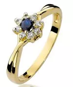 Bonore - Gold 585 - Sapphire 0,15 ct ring