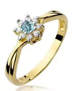 Bonore - Gold 585 - Topaz 0,15 ct ring