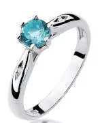 Bonore - White Gold 585 - Emerald 0,5 ct ring