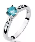 Bonore - White Gold 585 - Topaz 0,5 ct ring