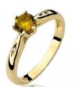 Bonore - Gold 585 - Citrine 0,5 ct ring