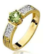 Bonore - Gold 585 - Olivine 0,5 ct ring