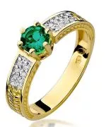Bonore - Gold 585 - Emerald 0,5 ct ring