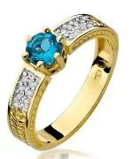 Bonore - Gold 585 - Topaz 0,5 ct ring