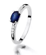Bonore - White Gold 585 - Sapphire 0,7 ct ring