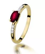 Bonore - Gold 585 - Ruby 0,6 ct ring
