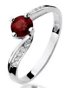 Bonore - White Gold 585 - Ruby 0,6 ct ring