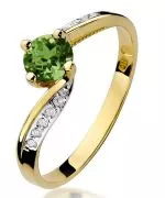 Bonore - Gold 585 - Olivine 0,6 ct ring
