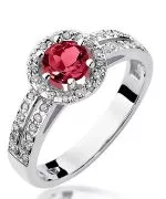 Bonore - White Gold 585 - Ruby 0,6 ct ring