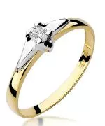 Bonore - Gold 585 - Diamond 0,1 ct ring