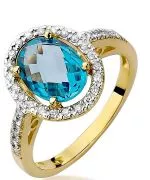 Bonore - Gold 585 - Topaz 1,7 ct ring
