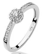 Bonore - White Gold 585 - Diamond 0,02 ct ring